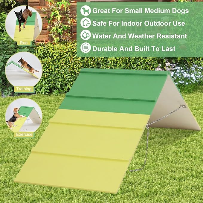 Dogs Agility A-Frame 74.8 x 18.9 Inch Dog Climbing Frame Non-Slip Dog Agility - Image 3