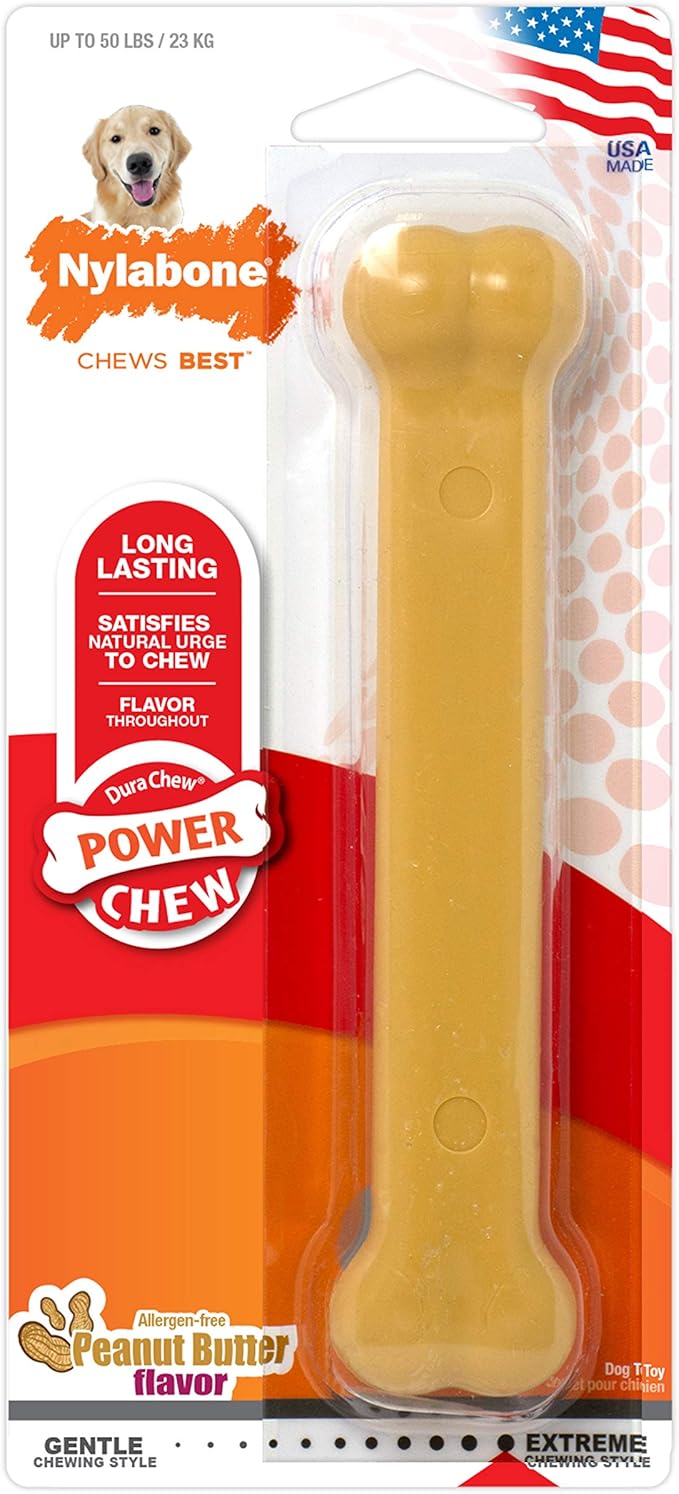 Nylabone Power Chew Classic Bone Chew Toy - Image 8