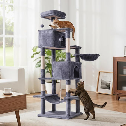 Cat Tree for Indoor Cats, 66 Inches Cat Tower - Image 2