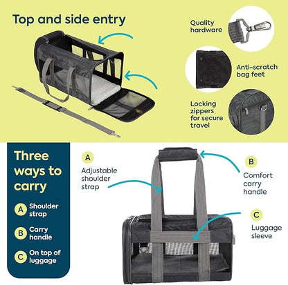 Sherpa Original Deluxe Travel Pet Carrier, Airline Approved & Guaranteed On - Image 4
