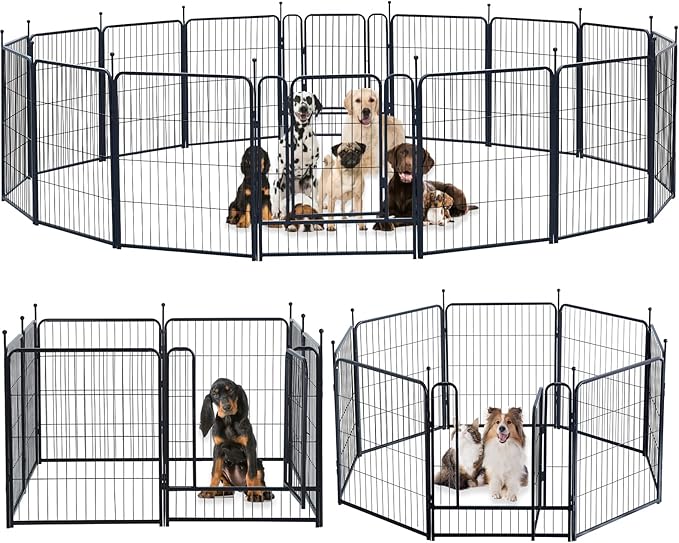 Dog Playpen Portable Outdoor Dog Fence, Dog Playpen by XDPET