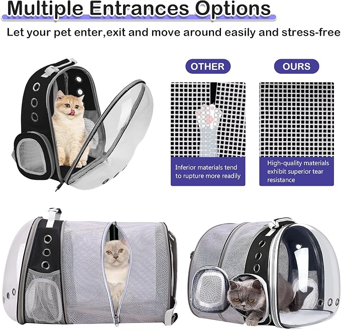 Expandable Cat Backpack Carrier Bubble - Image 3