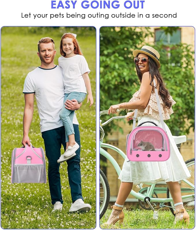 Bissap Guinea Pig Carrier Bag, Portable Small Animal Carrier Pouch - Image 5