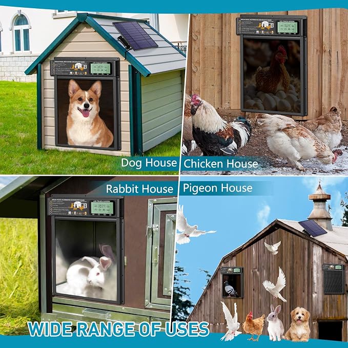 Smart Automatic Pet Door | Radar, Timer & Light Sensor Modes | Durable Aluminum - Image 7