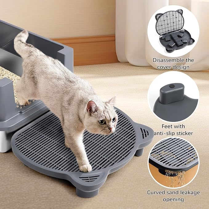 Adjustable Cat Ramp Litter Box Step Double Layer - Image 2