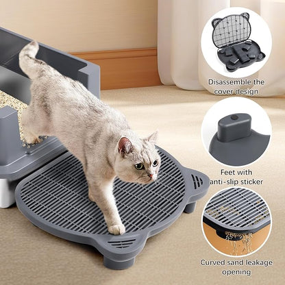 Adjustable Cat Ramp Litter Box Step Double Layer - Image 2