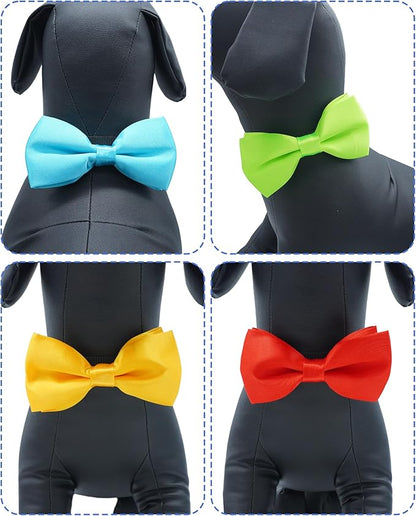 PET SHOW 12 Pack Plain Large Dogs Collar Embellishment Attachment Bow Ties - Image 4