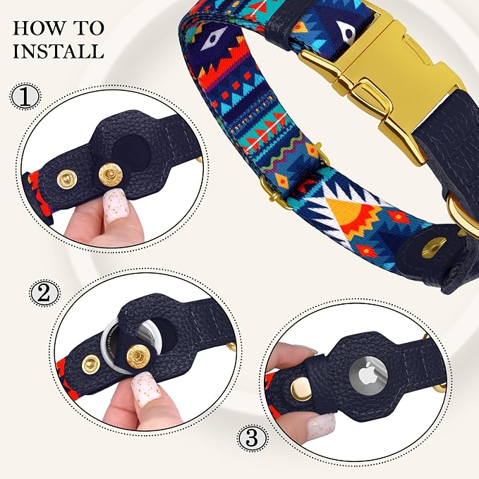 AirTag Dog Collar for Small Medium Large Breed - Image 3