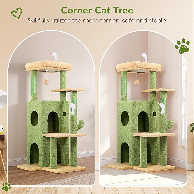 Globlazer Cactus Cat Tree Tower - Image 2