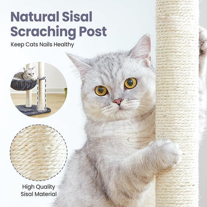 Small Cat Tree Tower with Lots of Scratching Posts - Image 3