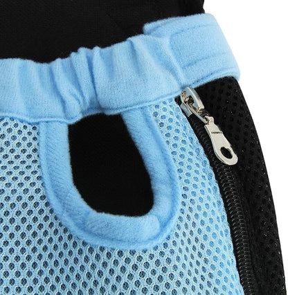 Pet Dog Puppy Cat Carrier Five Holes Backpack Double Shoulder Straps Mesh Front - Image 4