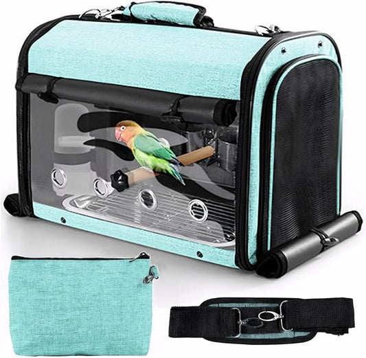 Sanmoncare Bird Carrier Bag Cockatiel Travel Cage by Sanmoncare