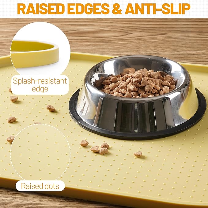 Hubulk 100% Waterproof Silicone Pet Feeding Mat - Image 3
