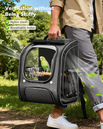 Pecute Bird Backpack Carrier for Small Birds, Bird Carrier - Image 6