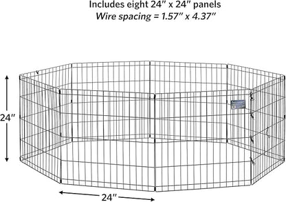 MidWest Homes for Pets Folding Metal Puppy / Dog Exercise Pen, Indoor/Outdoor - Image 3