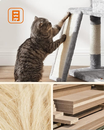 Feandrea Cat Tree, 45.3-Inch Cat Tower, Plush Condo - Image 6