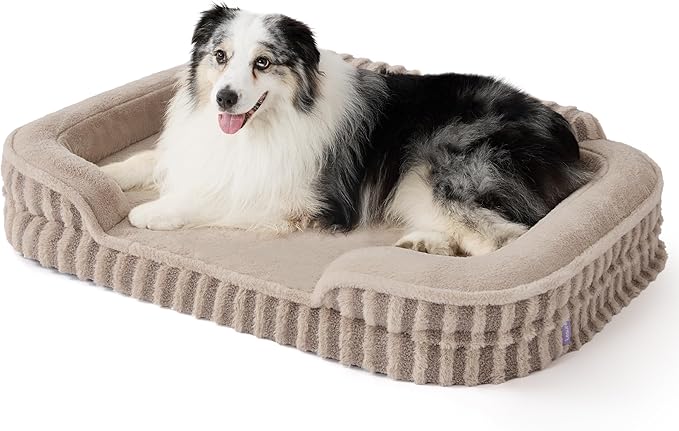 LE SURE Cute Dog Beds for Extra Large Dogs, Orthopedic Waterproof XL Pet Bed by Lesure