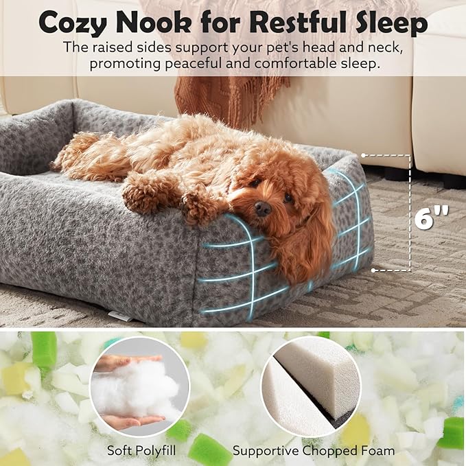 JOEJOY Small Dog Bed for Small Dogs, Washable Orthopedic Premium Soft Corduroy - Image 2