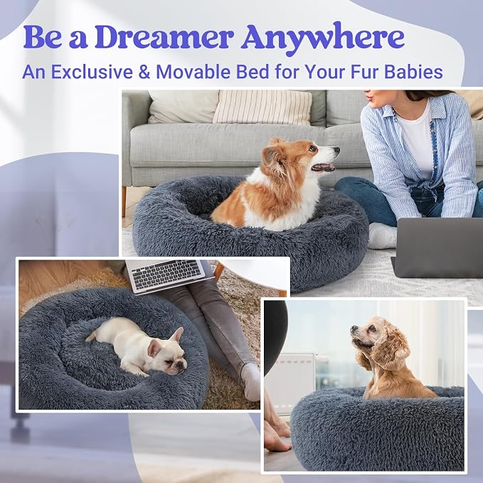 rabbitgoo Calming Dog Bed for Small Medium, 30 inches Pet Bed Machine Washable - Image 8