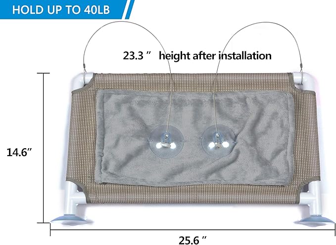 Cat Window Hammock – Mess-Free Waterproof Cats Window Perch - Image 3