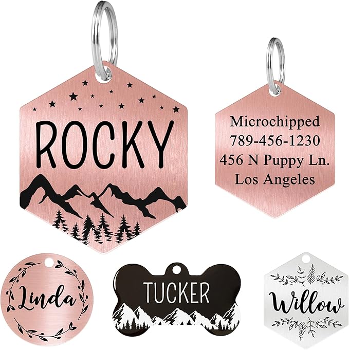 Ultra Joys Stainless Steel Pet ID Tag by UltraJoys