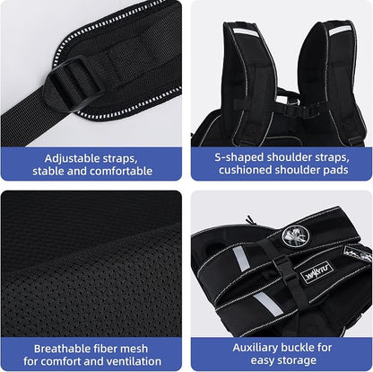 Dog Lift Harness for Small Dogs, Dog Backpack Carrier, Adjustable Padded - Image 8