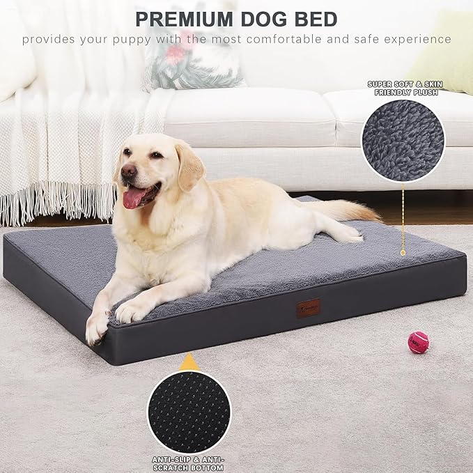 MIHIKK Waterproof Dog Bed Medium Size Dog Orthopedic Dog Beds - Image 4