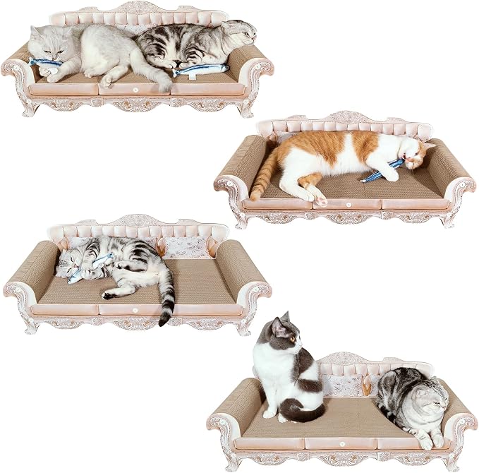 Extra Large Sofa Shaped Cat Scratcher Bed - Image 4