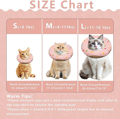 Cat Cone Collar Soft, Adjustable Cat Recovery Collar Kitten Cones to Stop - Image 2