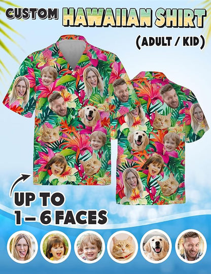 Custom Hawaiian Shirt with Face Photo Picture - Image 4
