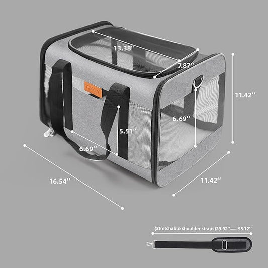 YUNIQUE Soft-Sided Cat & Dog Carrier - Image 2
