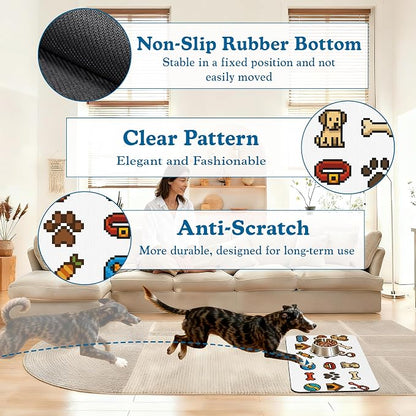 Dog Fun Pet Feeding Mat–Christmas Stocking Quick Dry Absorbent Dog Cat Food Mat - Image 4
