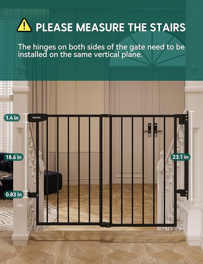 Babelio 34" Tall No Bottom Bar Baby/Dog Gate - Image 6