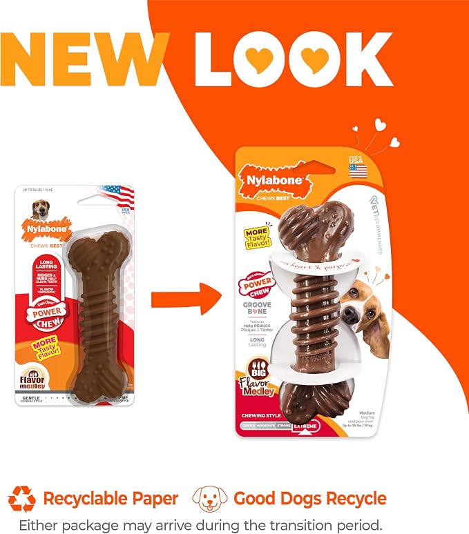 Nylabone Groove Bone Power Chew Toy - Image 3