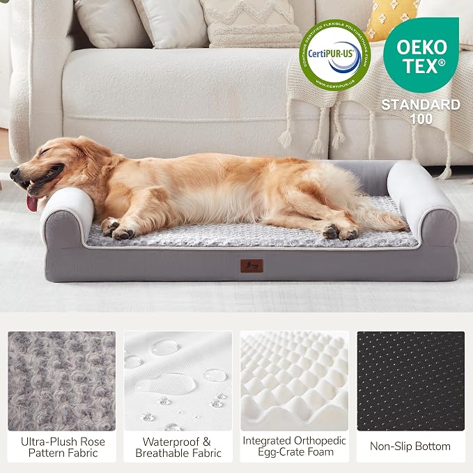 Large Dog Beds Large Sized Dogs 45x35x7 Inch, Orthopedic XXL XL Dog Bed - Image 4