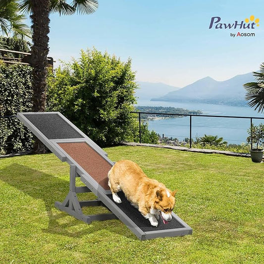 PawHut Wooden Dog Agility Seesaw - Image 2