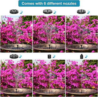 AISITIN 2 x 1.5 W DIY Solar Powered Garden Fountain - Image 7