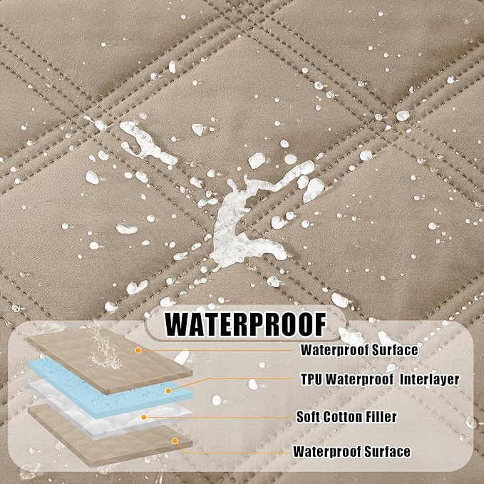 Smiry Waterproof Dog Bed Cover Blanket 68x82, Soft Reversible Pet Blanket - Image 2