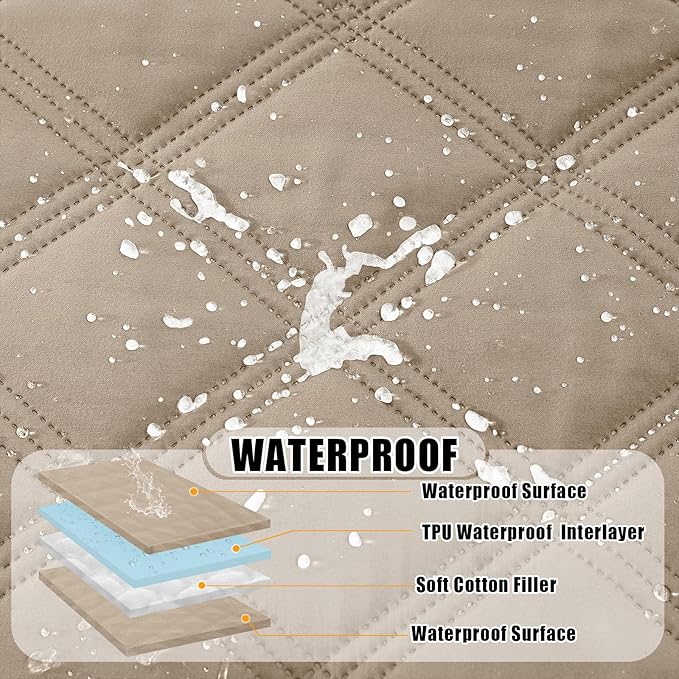 Smiry Waterproof Dog Bed Cover Blanket 52x82, Soft Reversible Pet Blanket - Image 2