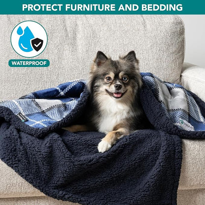 PetAmi Waterproof Dog Blanket for Small Medium Dog Puppy Cat Throw for Couch - Image 2