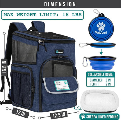 PetAmi Dog Backpack Carrier, Airline Approved Cat Backpacks - Image 6