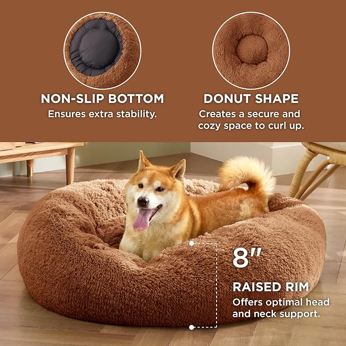 Bedsure Calming Dog Bed for Medium Dogs - Image 4