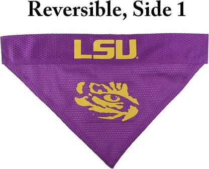 Pets First Collegiate Pet Accessories, Reversible Bandana, LSU Tigers, - Image 3
