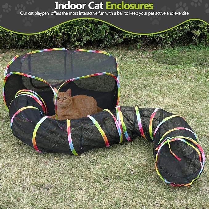 Outdoor Cat Enclosure, Portable Cat Tents - Image 7