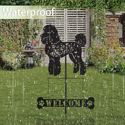 Poodle Metal Garden Stakes Yard Decor - Image 4