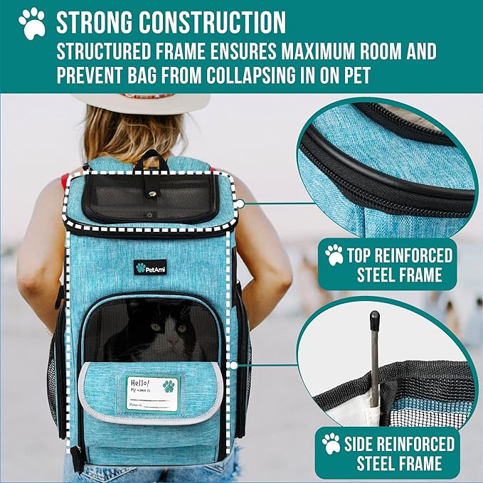 PetAmi Dog Backpack Carrier, Airline Approved Cat Backpacks - Image 5
