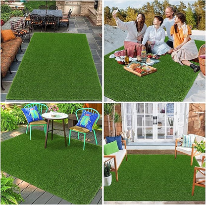 Bsmathom Artificial Grass Rug Indoor Outdoor Rug, 4x6Ft Artificial Grass Area - Image 7