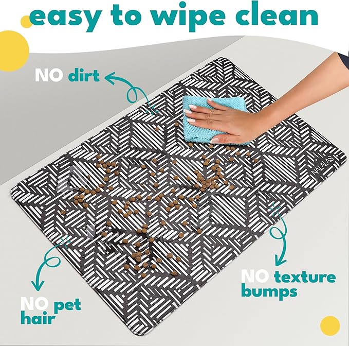 NALALAS Large Dog Mat for Food and Water, Cat Feeding Mat | Large Waterproof - Image 4