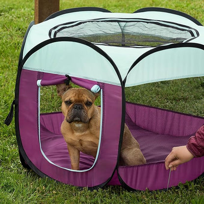 Furhaven Portable Dog Playpen Cat Tent, Pet Playground, Kennel Foldable Indoor - Image 2