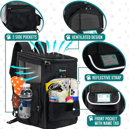PetAmi Dog Backpack Carrier, Airline Approved Cat Backpacks - Image 2